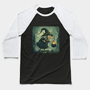 Baba Yaga Witch Baseball T-Shirt